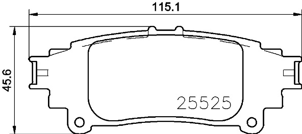 A.B.S. P 83 153 BREMBO Bremsbelagsatz, Scheibenbremse